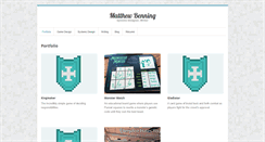 Desktop Screenshot of matthewbenning.com